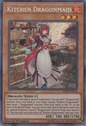 Kitchen Dragonmaid (MYFI-EN018) - Mystic Fighters 1st Edition - Premium Yugioh Single from Konami - Just $24.05! Shop now at Game Crave Tournament Store