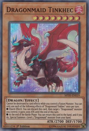Dragonmaid Tinkhec (MYFI-EN019) - Mystic Fighters 1st Edition - Premium Yugioh Single from Konami - Just $3.10! Shop now at Game Crave Tournament Store