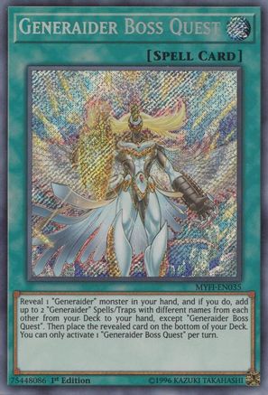 Generaider Boss Quest (MYFI-EN035) - Mystic Fighters 1st Edition - Premium Yugioh Single from Konami - Just $0.62! Shop now at Game Crave Tournament Store
