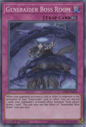 Generaider Boss Room (MYFI-EN038) - Mystic Fighters 1st Edition - Premium Yugioh Single from Konami - Just $0.25! Shop now at Game Crave Tournament Store