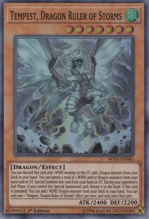 Tempest, Dragon Ruler of Storms (MYFI-EN045) - Mystic Fighters 1st Edition - Premium Yugioh Single from Konami - Just $0.25! Shop now at Game Crave Tournament Store