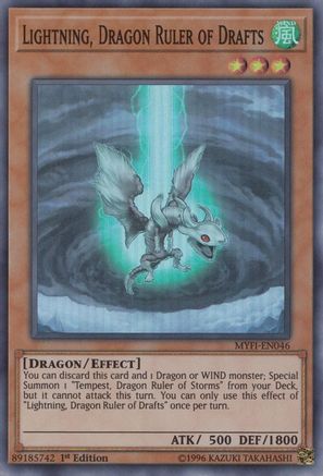 Lightning, Dragon Ruler of Drafts (MYFI-EN046) - Mystic Fighters 1st Edition - Premium Yugioh Single from Konami - Just $0.85! Shop now at Game Crave Tournament Store