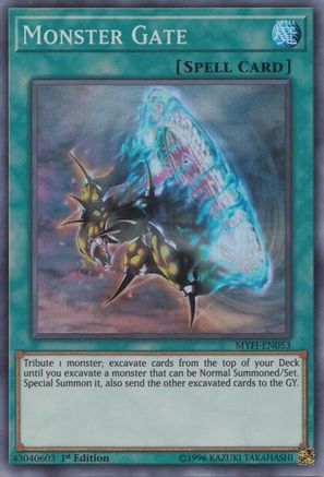 Monster Gate (MYFI-EN053) - Mystic Fighters 1st Edition - Premium Yugioh Single from Konami - Just $0.58! Shop now at Game Crave Tournament Store