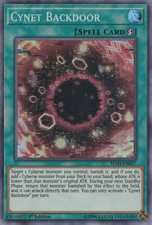Cynet Backdoor (MYFI-EN057) - Mystic Fighters 1st Edition - Premium Yugioh Single from Konami - Just $0.32! Shop now at Game Crave Tournament Store