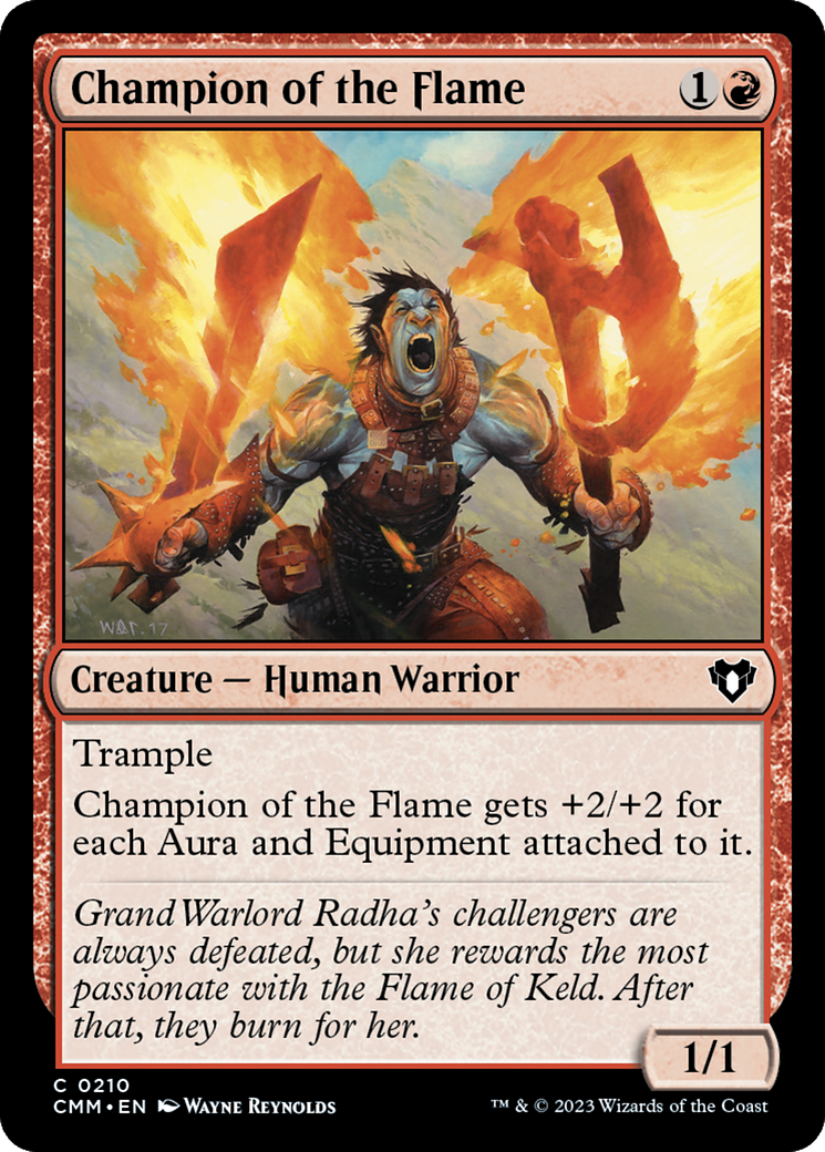 Champion of the Flame (CMM-210) - Commander Masters - Premium MTG Single from Wizards of the Coast - Just $0.08! Shop now at Game Crave Tournament Store
