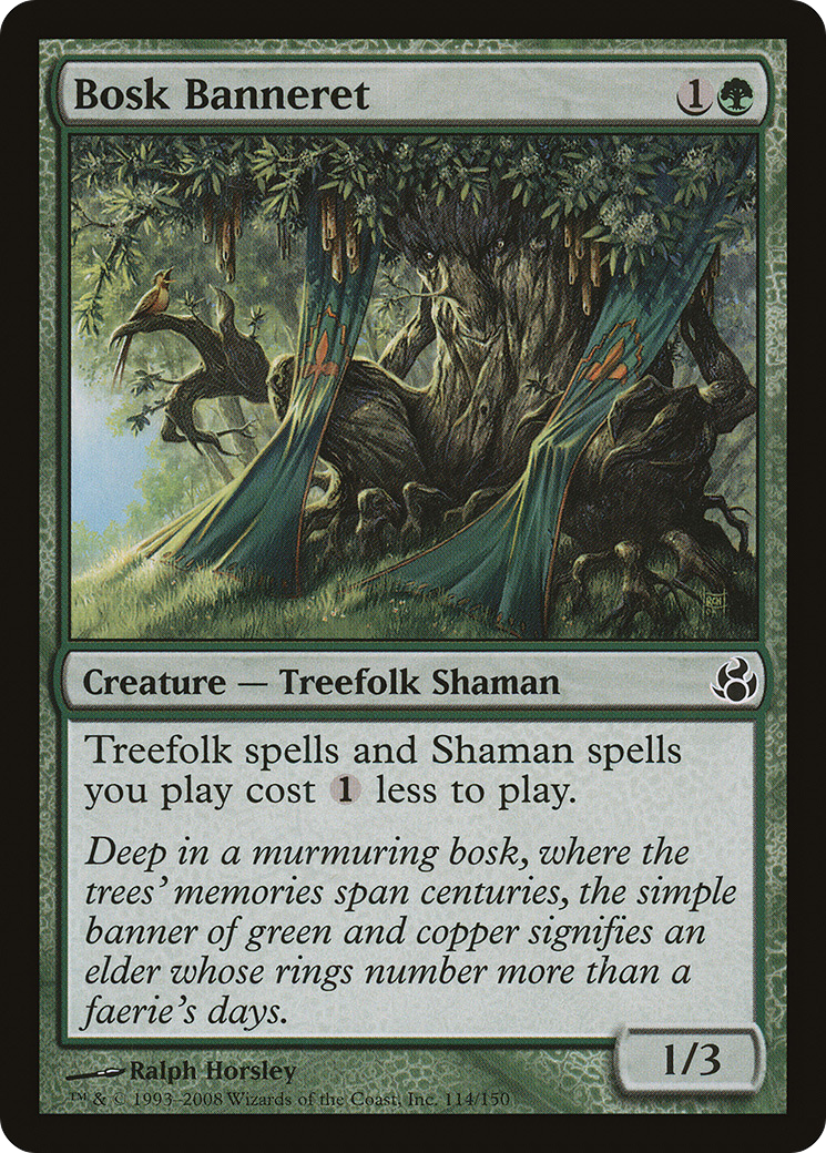 Bosk Banneret (MOR-114) - Morningtide - Premium MTG Single from Wizards of the Coast - Just $0.26! Shop now at Game Crave Tournament Store