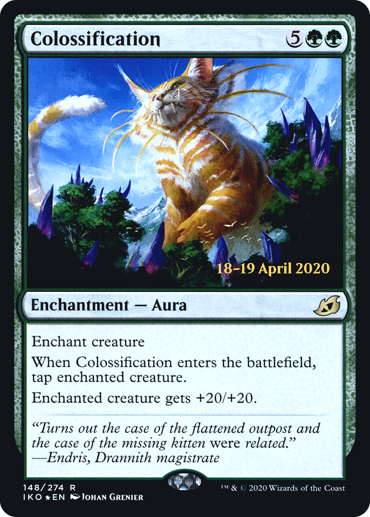 Colossification (PIKO-148S) - Ikoria: Lair of Behemoths Promos Foil - Premium MTG Single from Wizards of the Coast - Just $3.82! Shop now at Game Crave Tournament Store