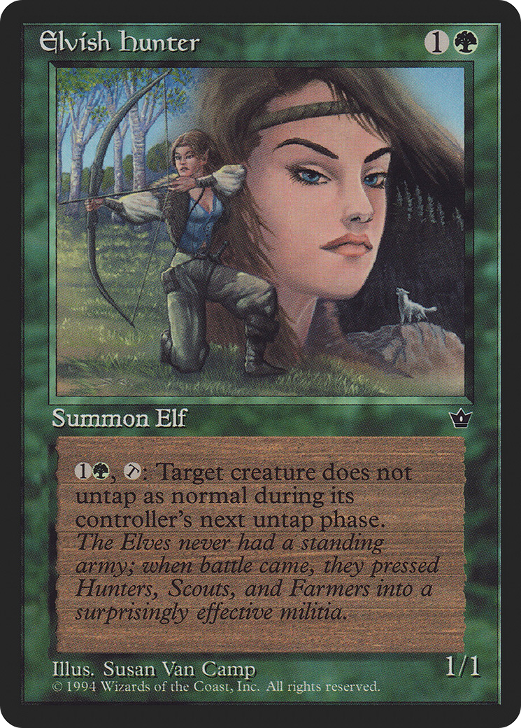 Elvish Hunter (FEM-67C) - Fallen Empires - Premium MTG Single from Wizards of the Coast - Just $0.25! Shop now at Game Crave Tournament Store