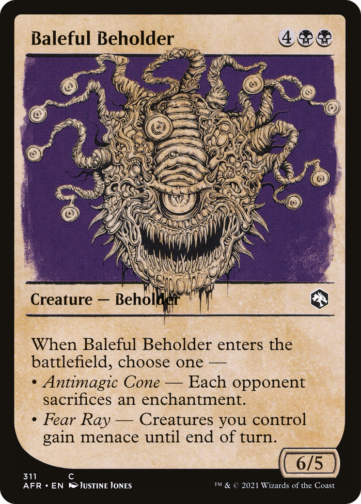 Baleful Beholder (AFR-311) - Adventures in the Forgotten Realms: (Showcase) - Premium MTG Single from Wizards of the Coast - Just $0.08! Shop now at Game Crave Tournament Store