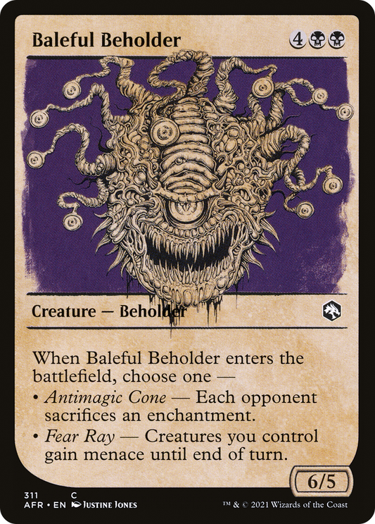 Baleful Beholder (AFR-311) - Adventures in the Forgotten Realms: (Showcase) Foil - Premium MTG Single from Wizards of the Coast - Just $0.08! Shop now at Game Crave Tournament Store