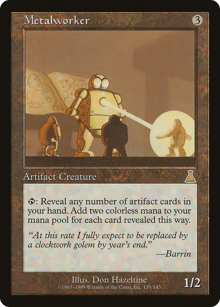 Metalworker (UDS-135) - Urza's Destiny - Premium MTG Single from Wizards of the Coast - Just $29.09! Shop now at Game Crave Tournament Store