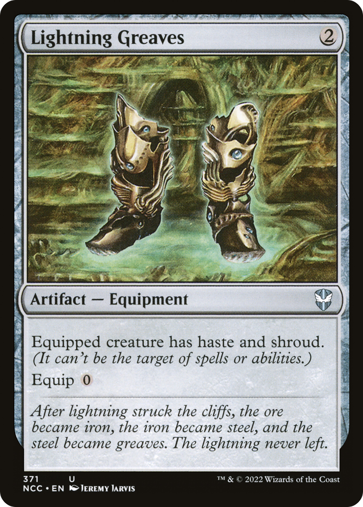 Lightning Greaves (NCC-371) - New Capenna Commander - Premium MTG Single from Wizards of the Coast - Just $3.58! Shop now at Game Crave Tournament Store