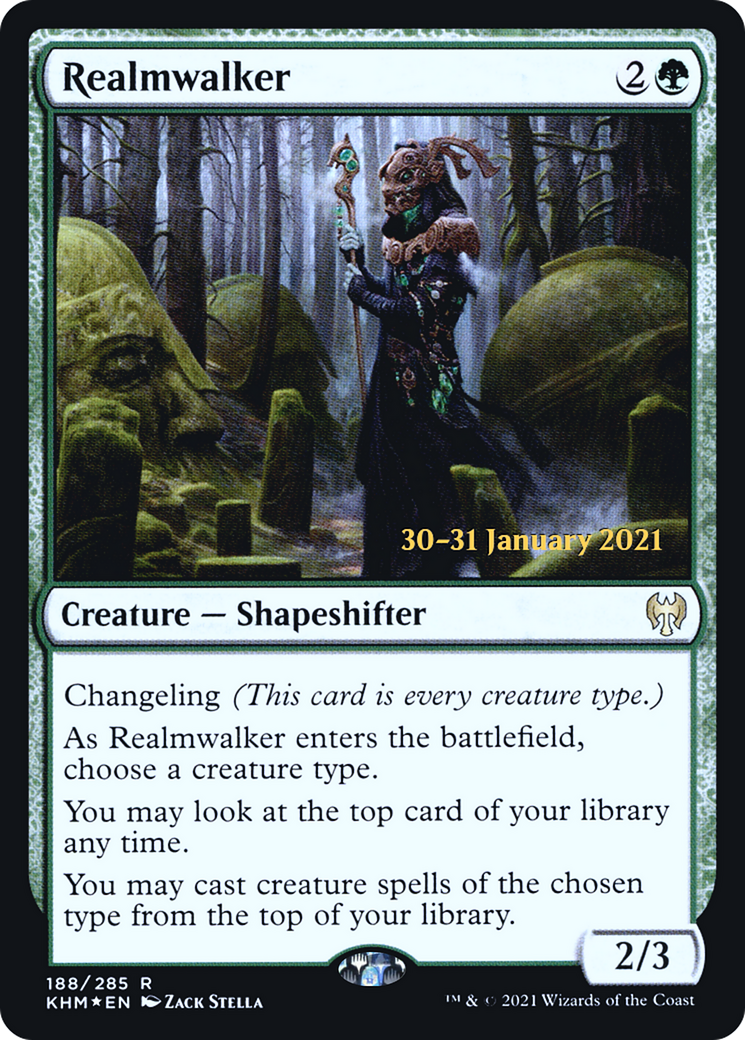 Realmwalker (PKHM-188S) - Kaldheim Promos Foil - Premium MTG Single from Wizards of the Coast - Just $4.73! Shop now at Game Crave Tournament Store