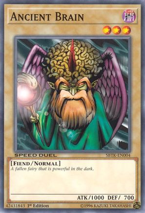 Ancient Brain (SBTK-EN004) - Speed Duel: Trials of the Kingdom 1st Edition - Premium Yugioh Single from Konami - Just $0.25! Shop now at Game Crave Tournament Store