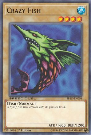 Crazy Fish (SBTK-EN008) - Speed Duel: Trials of the Kingdom 1st Edition - Premium Yugioh Single from Konami - Just $0.25! Shop now at Game Crave Tournament Store