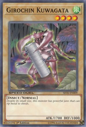 Girochin Kuwagata (SBTK-EN009) - Speed Duel: Trials of the Kingdom 1st Edition - Premium Yugioh Single from Konami - Just $0.25! Shop now at Game Crave Tournament Store
