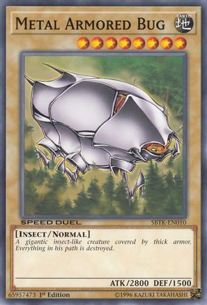 Metal Armored Bug (SBTK-EN010) - Speed Duel: Trials of the Kingdom 1st Edition - Premium Yugioh Single from Konami - Just $0.25! Shop now at Game Crave Tournament Store