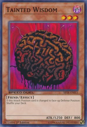 Tainted Wisdom (SBTK-EN011) - Speed Duel: Trials of the Kingdom 1st Edition - Premium Yugioh Single from Konami - Just $0.25! Shop now at Game Crave Tournament Store