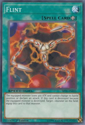 Flint (SBTK-EN033) - Speed Duel: Trials of the Kingdom 1st Edition - Premium Yugioh Single from Konami - Just $0.08! Shop now at Game Crave Tournament Store
