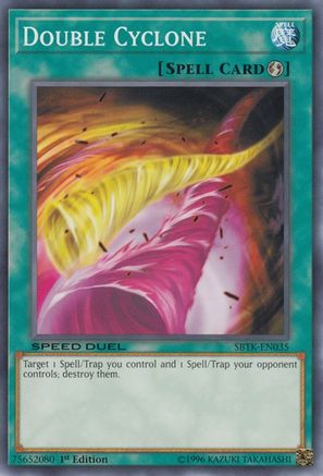 Double Cyclone (SBTK-EN035) - Speed Duel: Trials of the Kingdom 1st Edition - Premium Yugioh Single from Konami - Just $0.23! Shop now at Game Crave Tournament Store