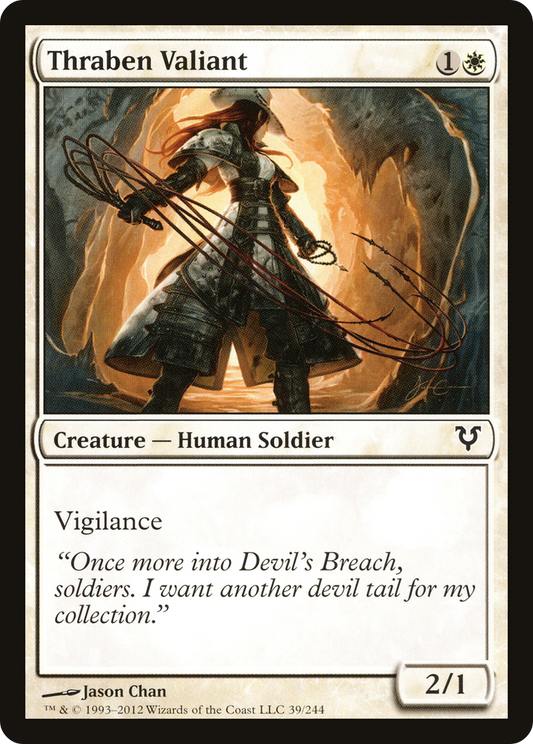 Thraben Valiant (AVR-039) - Avacyn Restored - Premium MTG Single from Wizards of the Coast - Just $0.25! Shop now at Game Crave Tournament Store