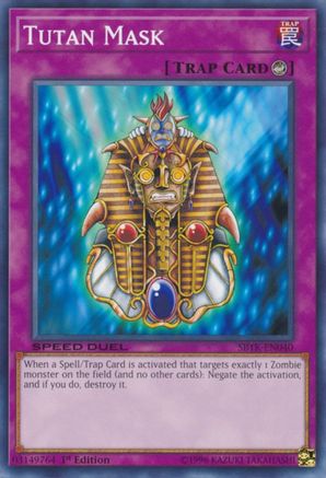 Tutan Mask (SBTK-EN040) - Speed Duel: Trials of the Kingdom 1st Edition - Premium Yugioh Single from Konami - Just $0.25! Shop now at Game Crave Tournament Store