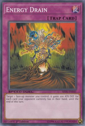 Energy Drain (SBTK-EN041) - Speed Duel: Trials of the Kingdom 1st Edition - Premium Yugioh Single from Konami - Just $0.25! Shop now at Game Crave Tournament Store