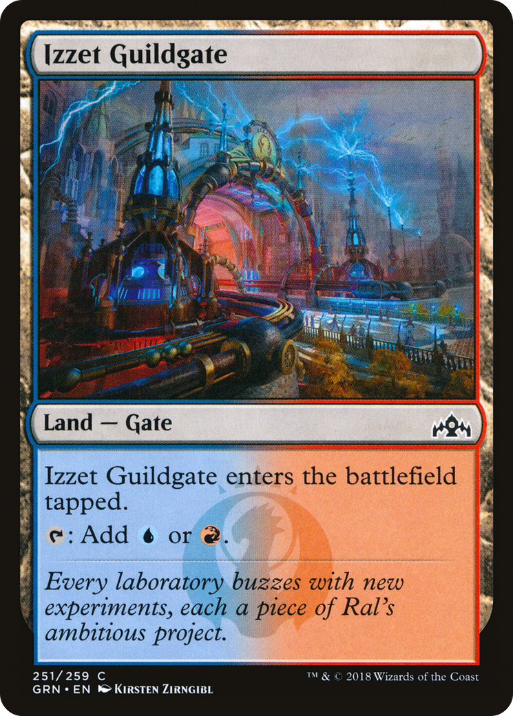 Izzet Guildgate (GRN-251) - Guilds of Ravnica - Premium MTG Single from Wizards of the Coast - Just $0.08! Shop now at Game Crave Tournament Store