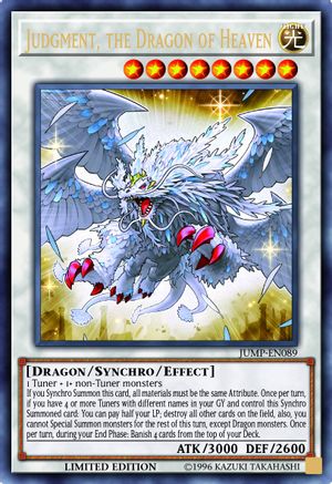Judgment, the Dragon of Heaven (JUMP-EN089) - Shonen Jump Magazine Promos Limited - Premium Yugioh Single from Konami - Just $0.49! Shop now at Game Crave Tournament Store