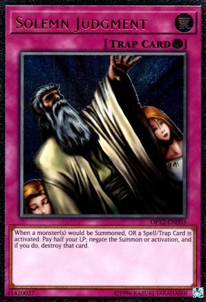 Solemn Judgment (OP12-EN003) - OTS Tournament Pack 12 Unlimited - Premium Yugioh Single from Konami - Just $44.03! Shop now at Game Crave Tournament Store