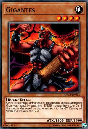 Gigantes (OP12-EN013) - OTS Tournament Pack 12 Unlimited - Premium Yugioh Single from Konami - Just $0.26! Shop now at Game Crave Tournament Store