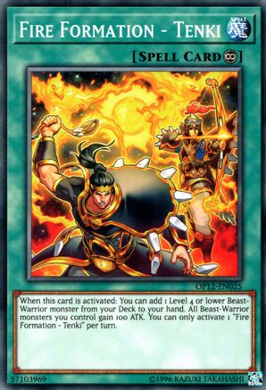 Fire Formation - Tenki (OP12-EN025) - OTS Tournament Pack 12 Unlimited - Premium Yugioh Single from Konami - Just $0.26! Shop now at Game Crave Tournament Store