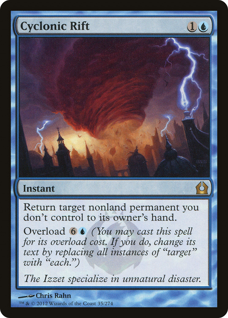 Cyclonic Rift (RTR-035) - Return to Ravnica Foil - Premium MTG Single from Wizards of the Coast - Just $11.65! Shop now at Game Crave Tournament Store