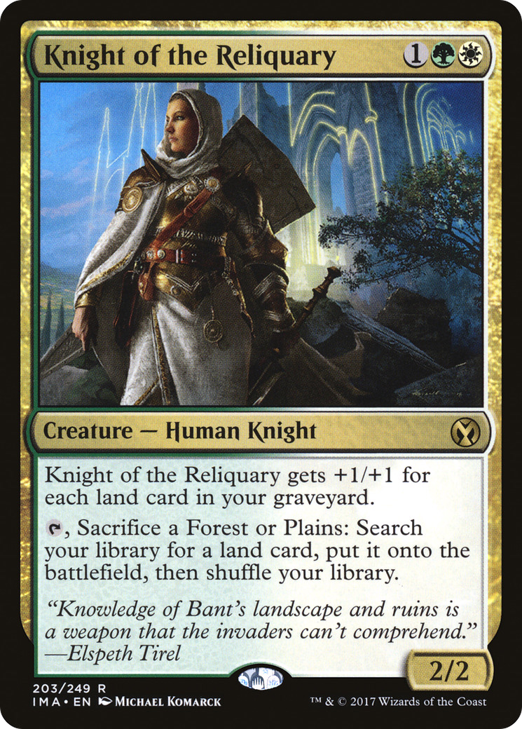 Knight of the Reliquary (IMA-203) - Iconic Masters - Premium MTG Single from Wizards of the Coast - Just $1.22! Shop now at Game Crave Tournament Store