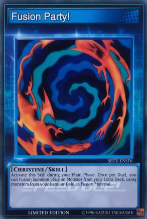 Fusion Party! (SBTK-ENSP6) - Speed Duel: Trials of the Kingdom Limited - Premium Yugioh Single from Konami - Just $4.42! Shop now at Game Crave Tournament Store