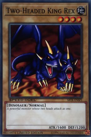 Two-Headed King Rex (SBTK-ENSP1) - Speed Duel: Trials of the Kingdom Limited - Premium Yugioh Single from Konami - Just $0.79! Shop now at Game Crave Tournament Store