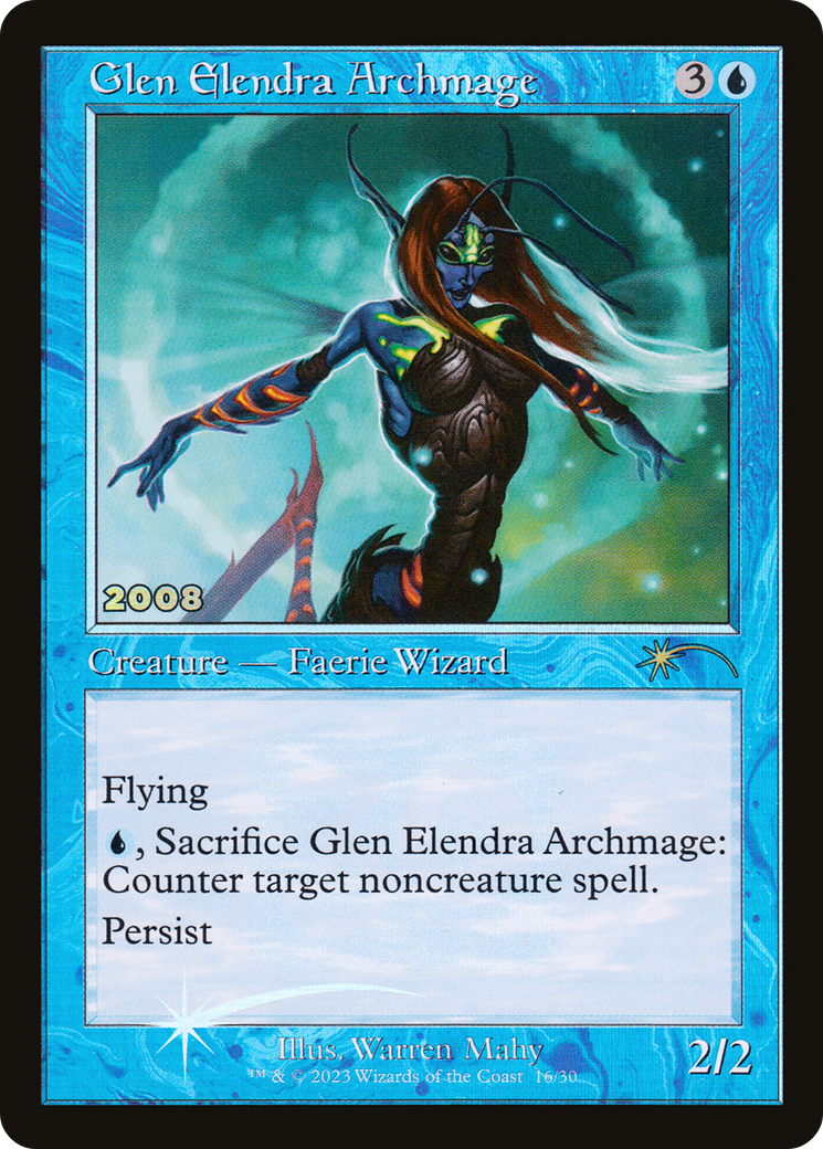 Glen Elendra Archmage (P30A-016) - 30th Anniversary Play Promos Foil - Premium MTG Single from Wizards of the Coast - Just $5.23! Shop now at Game Crave Tournament Store