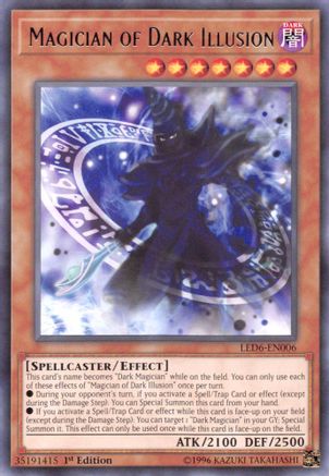 Magician of Dark Illusion (LED6-EN006) - Legendary Duelists: Magical Hero 1st Edition - Premium Yugioh Single from Konami - Just $0.25! Shop now at Game Crave Tournament Store