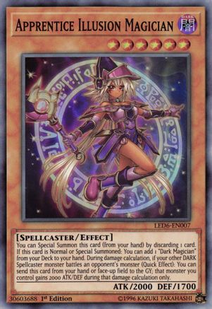 Apprentice Illusion Magician (LED6-EN007) - Legendary Duelists: Magical Hero 1st Edition - Premium Yugioh Single from Konami - Just $2.75! Shop now at Game Crave Tournament Store