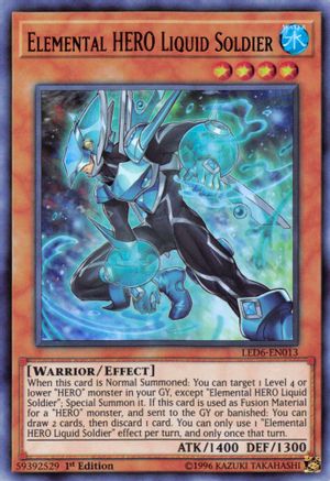 Elemental HERO Liquid Soldier (LED6-EN013) - Legendary Duelists: Magical Hero 1st Edition - Premium Yugioh Single from Konami - Just $6.69! Shop now at Game Crave Tournament Store