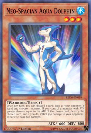 Neo-Spacian Aqua Dolphin (LED6-EN018) - Legendary Duelists: Magical Hero 1st Edition - Premium Yugioh Single from Konami - Just $0.25! Shop now at Game Crave Tournament Store