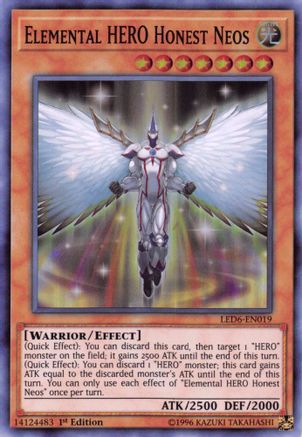 Elemental HERO Honest Neos (LED6-EN019) - Legendary Duelists: Magical Hero Unlimited - Premium Yugioh Single from Konami - Just $0.14! Shop now at Game Crave Tournament Store