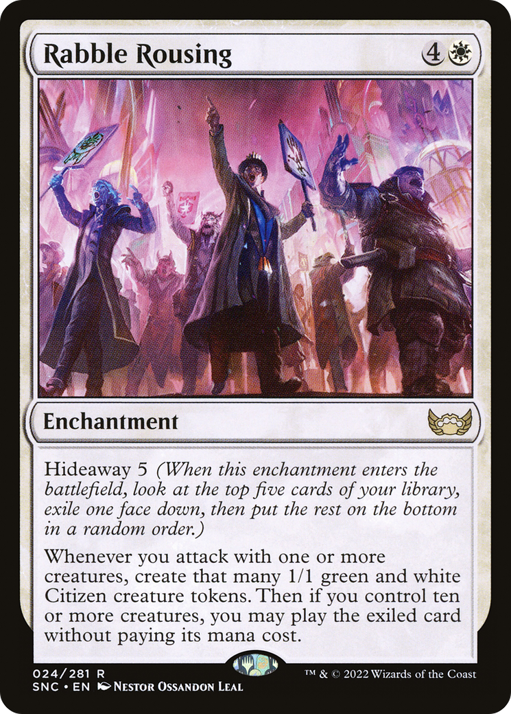 Rabble Rousing (SNC-024) - Streets of New Capenna Foil - Premium MTG Single from Wizards of the Coast - Just $0.29! Shop now at Game Crave Tournament Store