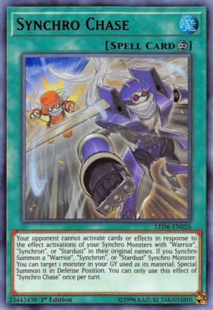 Synchro Chase (LED6-EN026) - Legendary Duelists: Magical Hero 1st Edition - Premium Yugioh Single from Konami - Just $0.34! Shop now at Game Crave Tournament Store