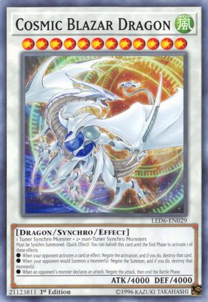 Cosmic Blazar Dragon (LED6-EN029) - Legendary Duelists: Magical Hero 1st Edition - Premium Yugioh Single from Konami - Just $0.08! Shop now at Game Crave Tournament Store