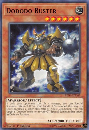 Dododo Buster (LED6-EN042) - Legendary Duelists: Magical Hero Unlimited - Premium Yugioh Single from Konami - Just $0.25! Shop now at Game Crave Tournament Store