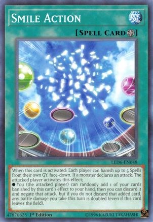Smile Action (LED6-EN048) - Legendary Duelists: Magical Hero Unlimited - Premium Yugioh Single from Konami - Just $0.25! Shop now at Game Crave Tournament Store
