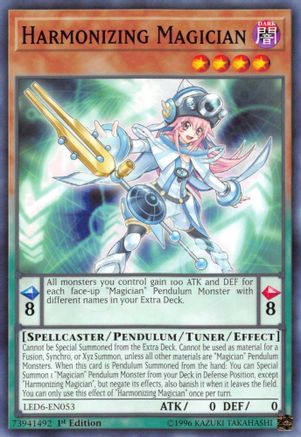 Harmonizing Magician (LED6-EN053) - Legendary Duelists: Magical Hero Unlimited - Premium Yugioh Single from Konami - Just $0.25! Shop now at Game Crave Tournament Store