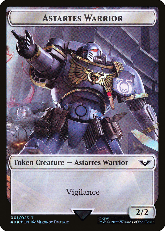 Astartes Warrior (T40K-01★) - Warhammer 40,000 Tokens Foil - Premium MTG Single from Wizards of the Coast - Just $0! Shop now at Game Crave Tournament Store