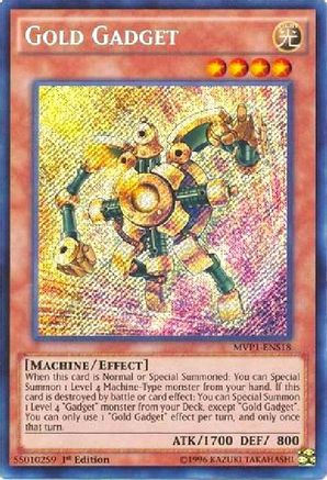 Gold Gadget (MVP1-ENS18) - The Dark Side of Dimensions Movie Pack: Secret Edition 1st Edition - Premium Yugioh Single from Konami - Just $0.27! Shop now at Game Crave Tournament Store